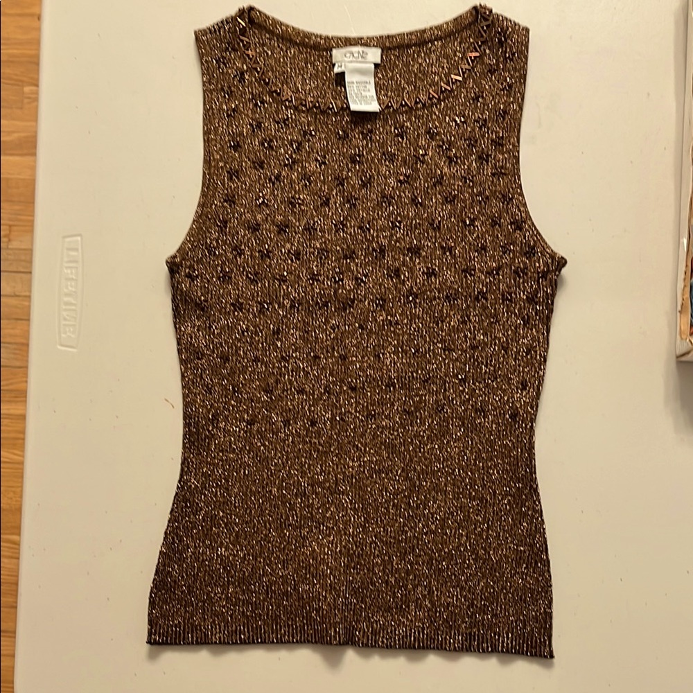 Copper color dressy Tank Top